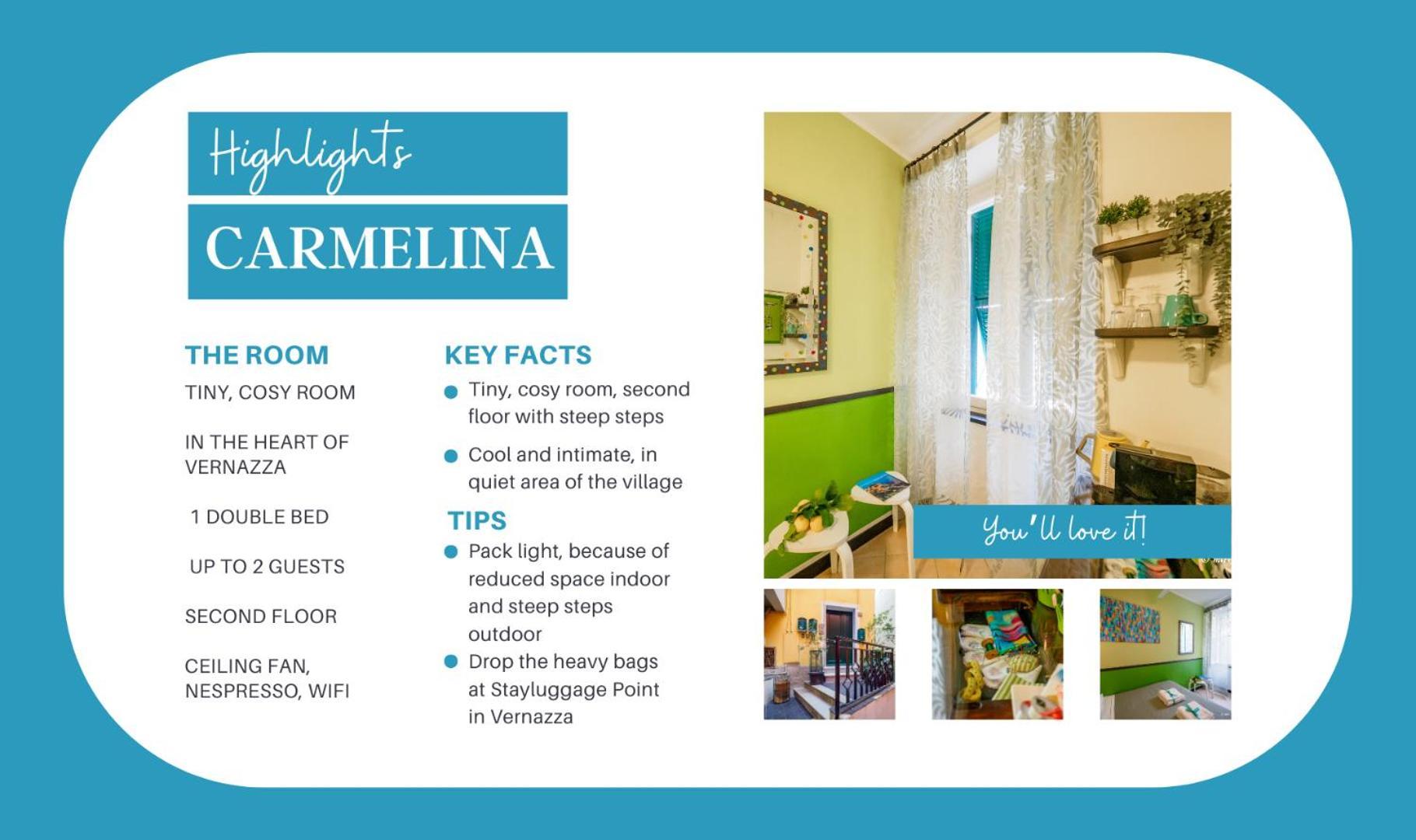 Carmelina Room Vernazza Eksteriør bilde